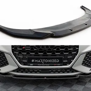 Migliore Qualità LAMA SOTTOPARAURTI ANTERIORE V.1 MAXTON DESIGN PER AUDI RSQ3 F3 SPORTBACK NERO LUCIDO