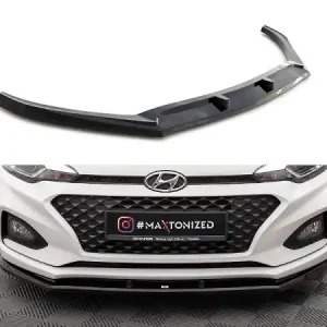 LAMA SOTTOPARAURTI ANTERIORE V.1 MAXTON DESIGN PER HYUNDAI I20 MK2 FACELIFT NERO LUCIDO Soddisfatti O Rimborsati