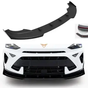 LAMA SOTTOPARAURTI ANTERIORE + FLAPS STREET PRO MAXTON DESIGN PER CUPRA FORMENTOR MK1 FACELIFT (BORDO ROSSO) Originale