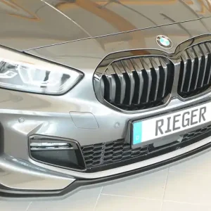 LAMA SOTTOPARAURTI ANTERIORE PER BMW SERIE 1 F40 M-PACK PORTE NERO OPACO RIEGER TUNING Consegna Rapida
