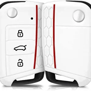 A Buon Prezzo COPRICHIAVE IN SILICONE GTI STYLE PER VW POLO AW (COLORE BIANCO)